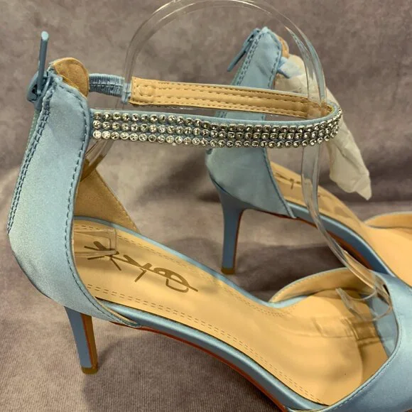 XYD Open Toe Rhinestones Ankle Strap Bridal Sandals - Picture 4 of 9